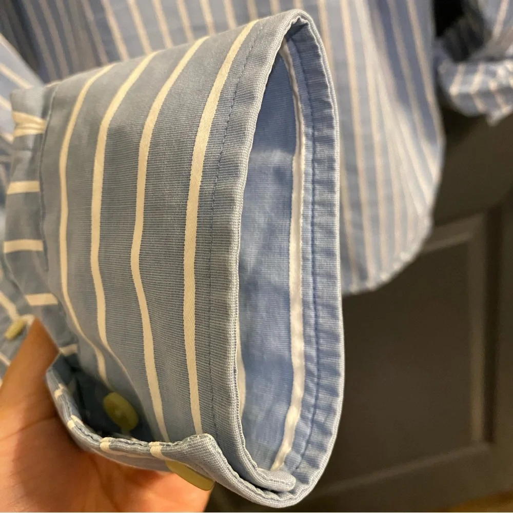 Men’s Abercrombie Striped Long Sleeve Button Down | L - Picture 4 of 6